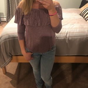 American eagle off shoulder top